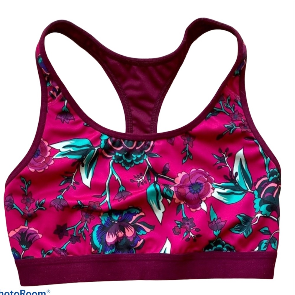 old navy floral racerback bra